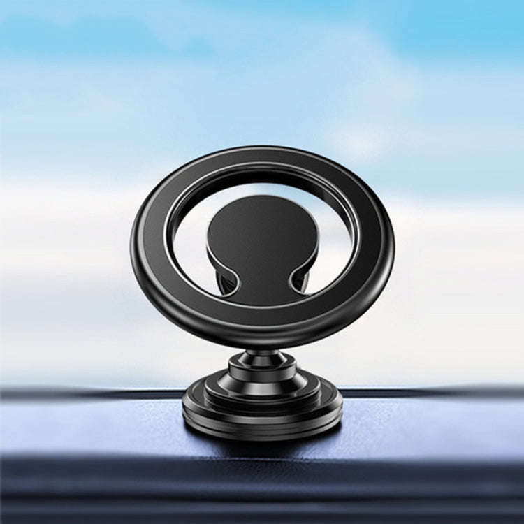 D19 Car Magnetic Mobile Phone Holder Rotatable Metal Navigation Bracket, Spec: Sticker (Black)