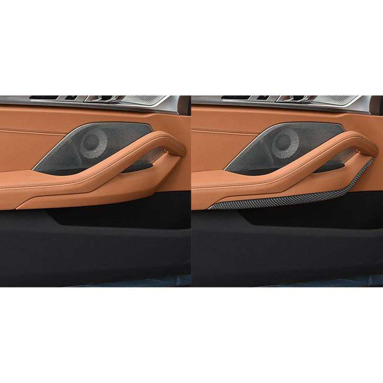 For 2019-2024 BMW 8 Series G14 2pcs /Set 2-door Version Inner Door Armrest Sticker(Black)