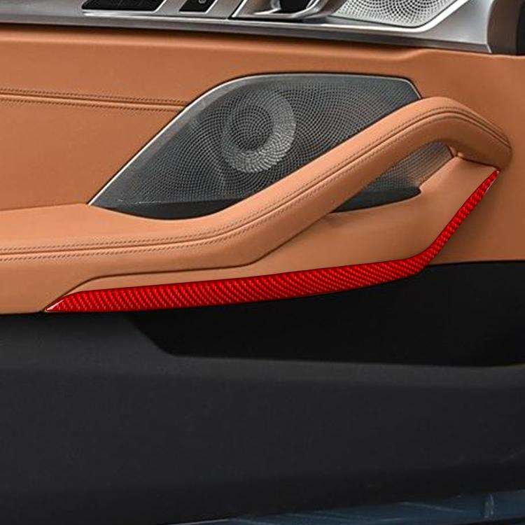 For 2019-2024 BMW 8 Series G14 2pcs /Set 2-door Version Inner Door Armrest Sticker(Black)