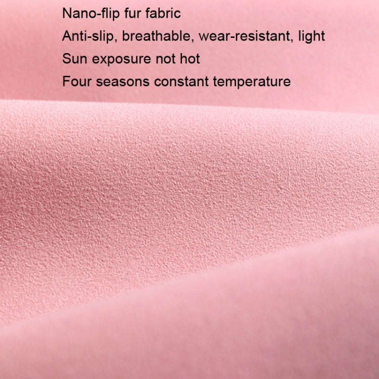 Flip-fur Car Cushion Breathable Ventilation Cushion for Four Seasons, Style: Front Cushion(Red)