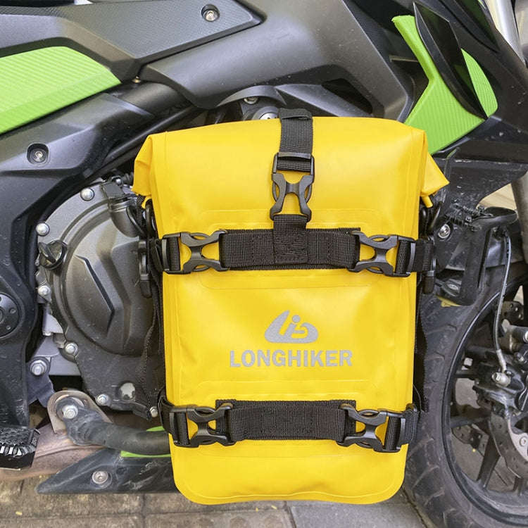 LONGHIKER Motorcycle Quick Release Waterproof Bumper Side Bag(Yellow)
