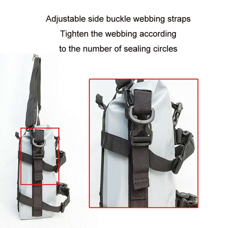 LONGHIKER Motorcycle Quick Release Waterproof Bumper Side Bag(Gray)