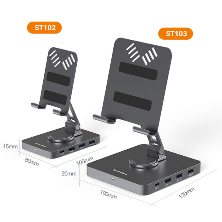 Blueendless 4K HD 60Hz Type-C/USB-C Expansion Dock Mobile Phone Tablet Holder , Spec: 10 in 1