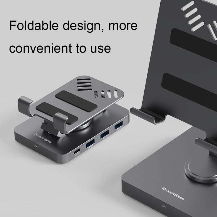 Blueendless 4K HD 60Hz Type-C/USB-C Expansion Dock Mobile Phone Tablet Holder , Spec: 10 in 1