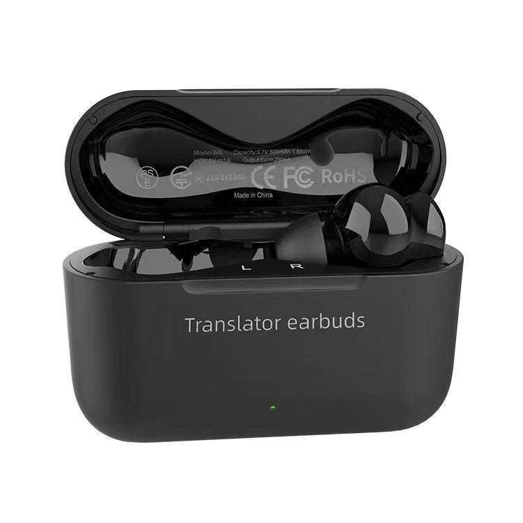M6 Multi-country Mutual Translation Smart Bluetooth Translation Earphone Supports 127 Languages (...