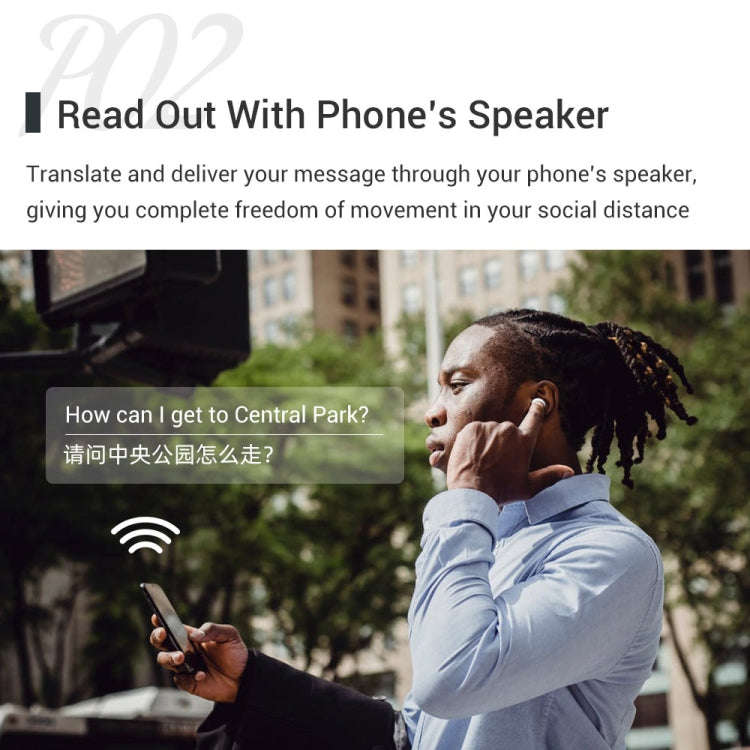 M6 Multi-country Mutual Translation Smart Bluetooth Translation Earphone Supports 127 Languages(W...