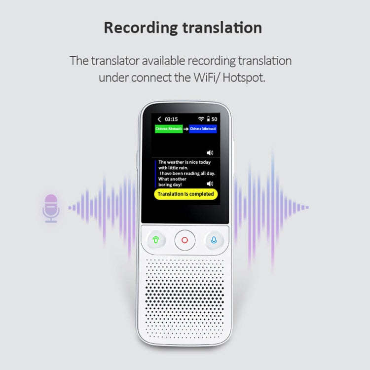 T10Pro Wifi Artificial Intelligence Photo / Recording Translating Machine Supports 138 Languages(...