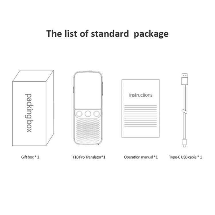 T10Pro Wifi Artificial Intelligence Photo / Recording Translating Machine Supports 138 Languages(...