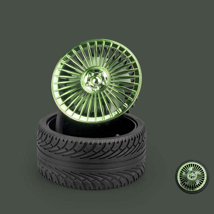KD195 Electroplating Modification Small Fan Retro Wheel Fan(Green)