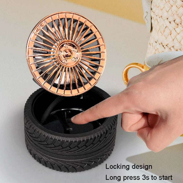 KD195 Electroplating Modification Small Fan Retro Wheel Fan(Green)