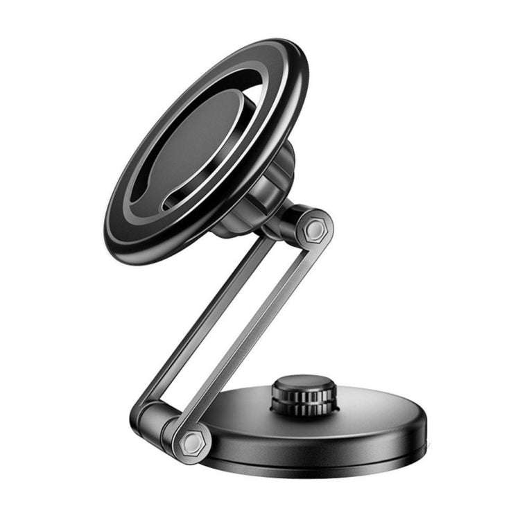 D27 Car Magnetic Telescopic Folding Navigation Mobile Phone Holder(Silver)