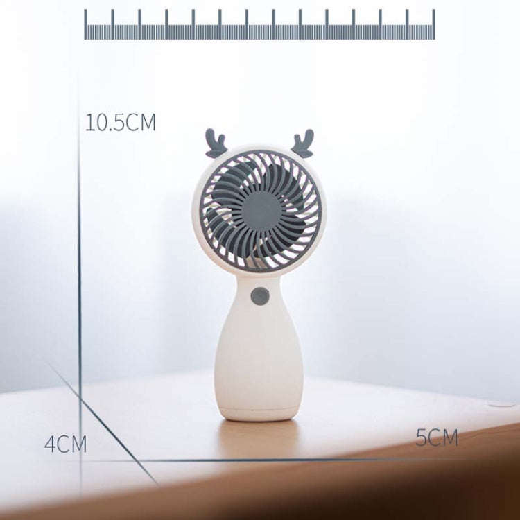 2pcs MLS6035 USB Mini Charging With Lanyard Small Fan, Style Random Delivery(Green)