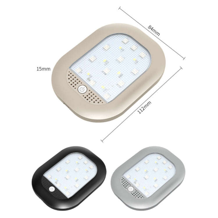 Car Colorful Strong Magnetic LED Lighting Reading Lights(Beige)