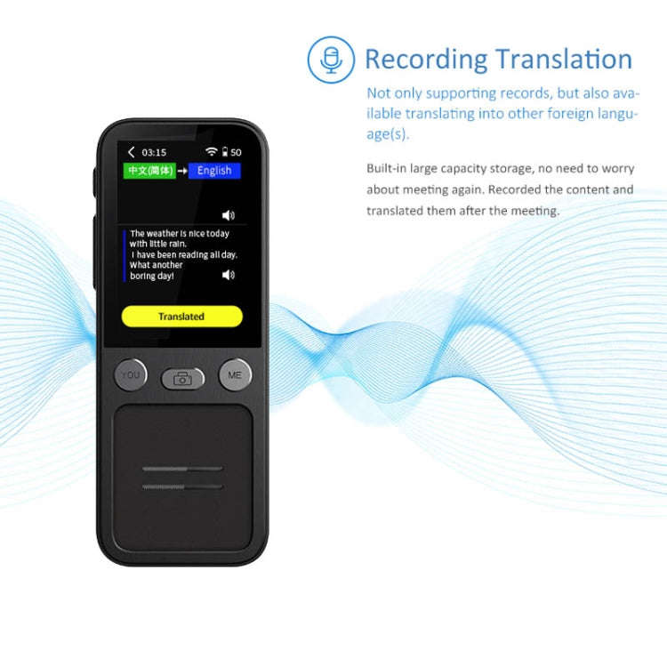 T16 Smart AI Translation Travel Translator Supports 138 Language Mutual Translation 14 Offline Tr...