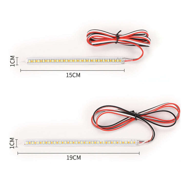 Car Rearview Mirror Decoration LED Streamer Turn Signal, Length 14cm A Pair
