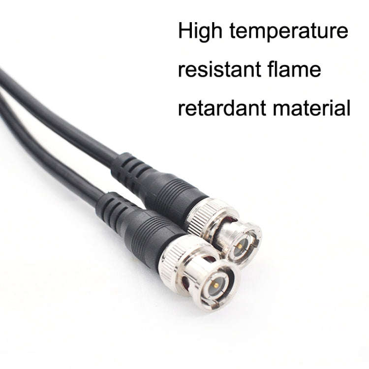 BNC Male To Male Straight Head Cable Coaxial Cable Video Jumper, Length: 3m