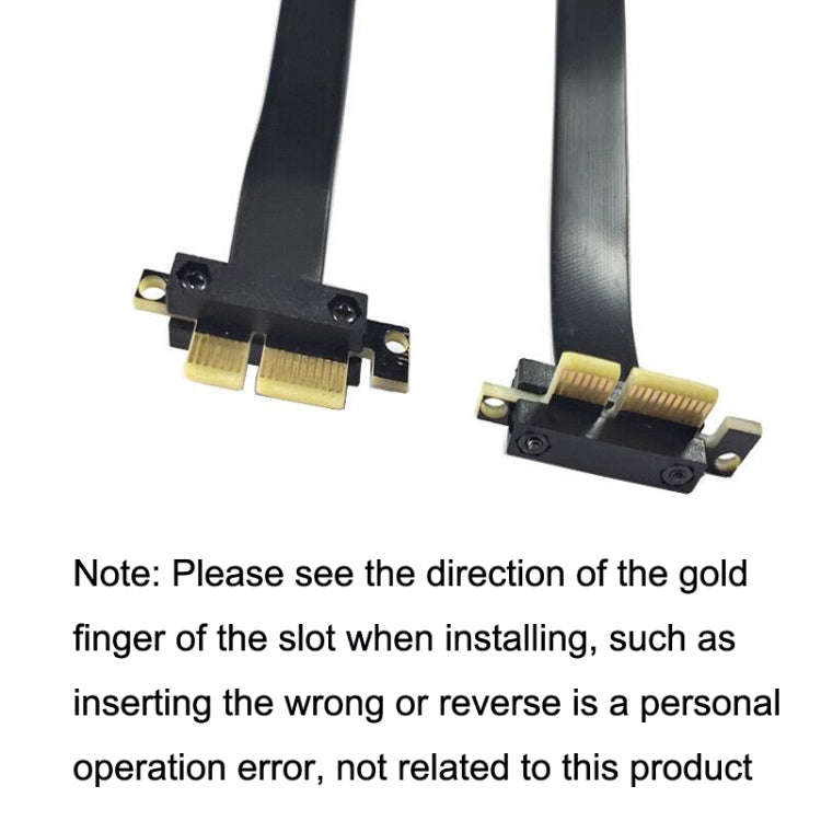 PCI-E 3.0 1X 90 Degrees Graphics Card / Wireless Network Card Extension Cable, Cable Length: 30cm