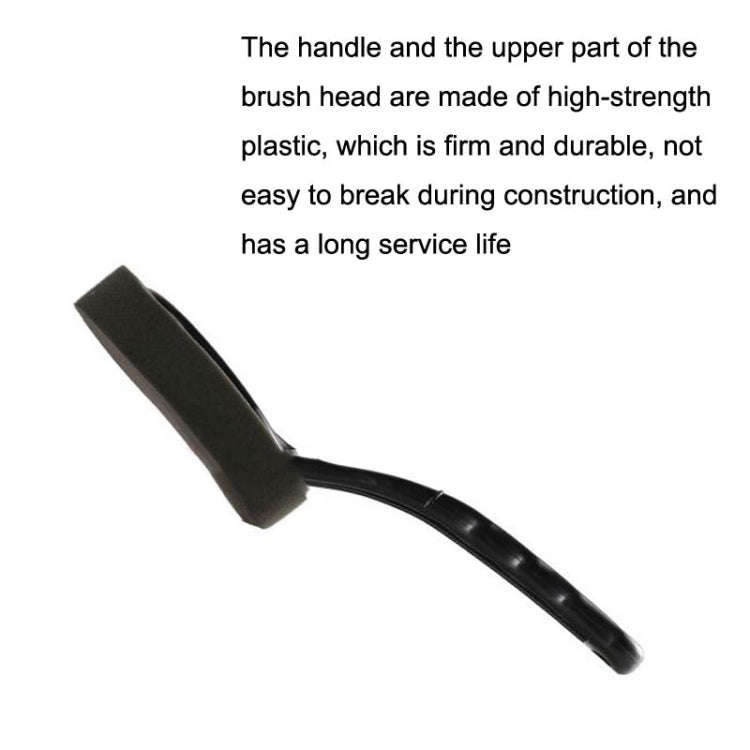 W-9210 Multifunctional Car Cleaning Brush Tire Waxing Brush(Black)