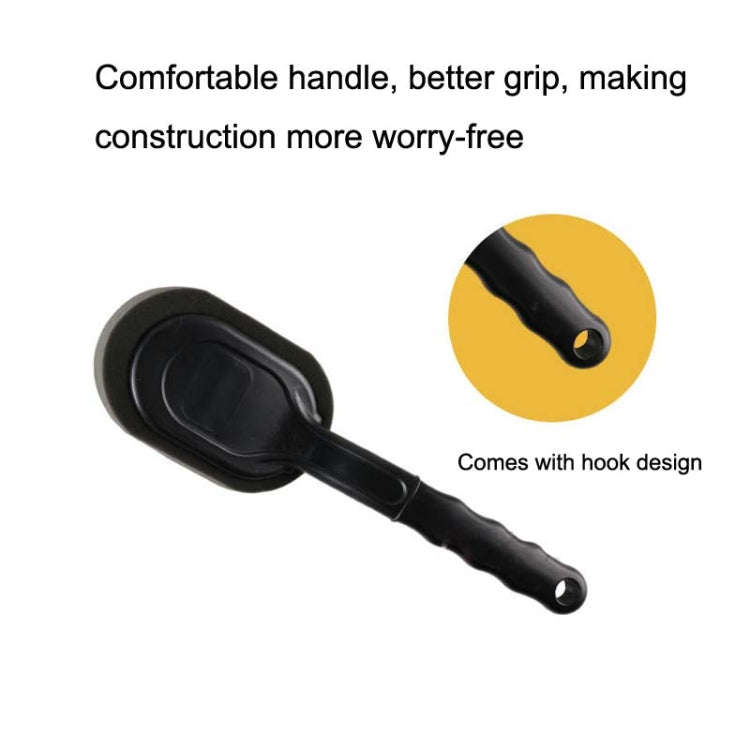 W-9210 Multifunctional Car Cleaning Brush Tire Waxing Brush(Black)