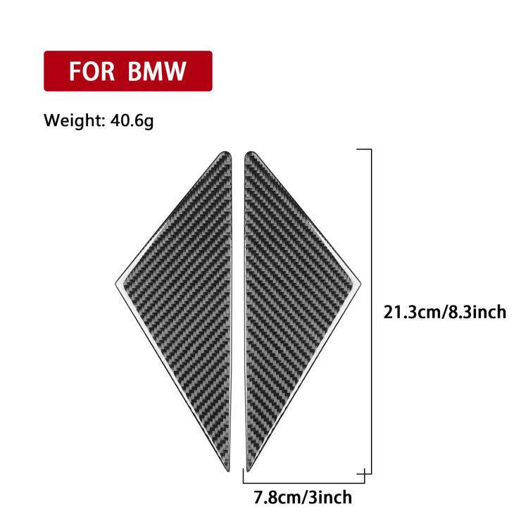 For 2019-2024 BMW 8 Series G14 2pcs /Set Universal A-pillar Stickers for Left and Right Drive(Black)