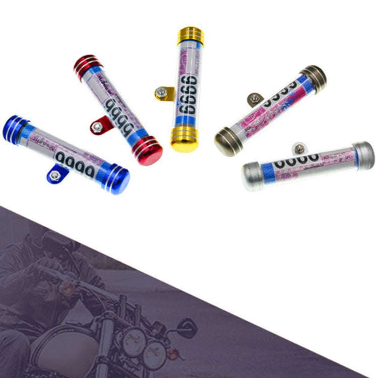 TF-2224 2pcs Multifunctional Waterproof Motorcycle Tax Bill Collection Tube(Blue)