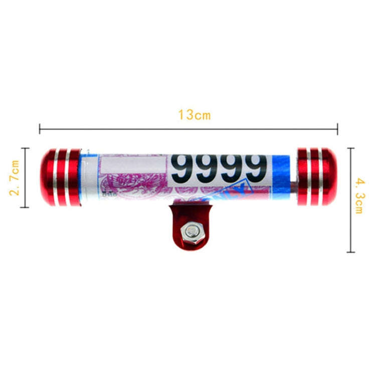TF-2224 2pcs Multifunctional Waterproof Motorcycle Tax Bill Collection Tube(Red)