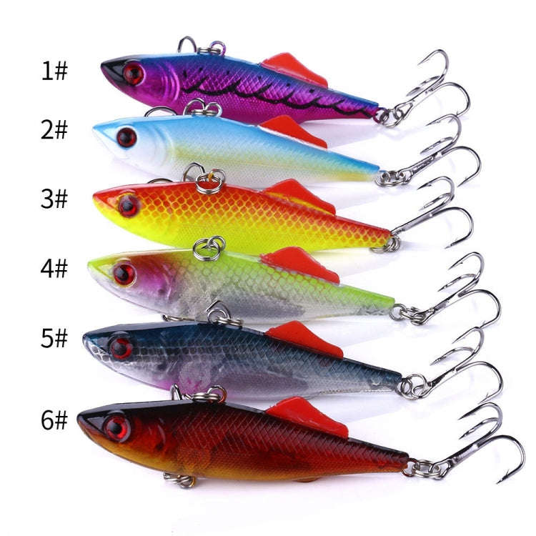 HENGJIA VI032 Full Swimming Layer VIB Fake Bait Plastic Fish Bait, Size: 7cm 16.5g(2)