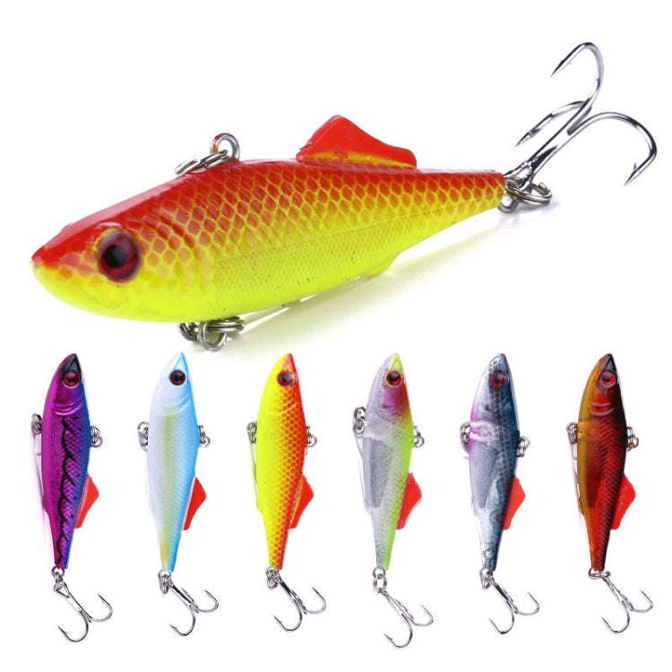 HENGJIA VI032 Full Swimming Layer VIB Fake Bait Plastic Fish Bait, Size: 7cm 16.5g(6)
