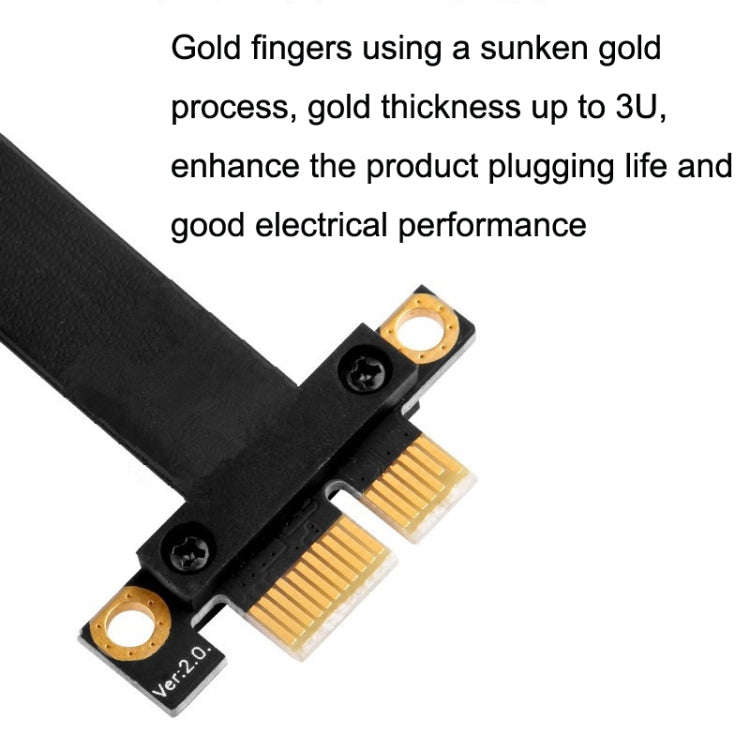 PCI-E 3.0 1X To 1X 90 Degrees Reverse Graphics Card / Wireless Network Card / Conversion Card Ext...