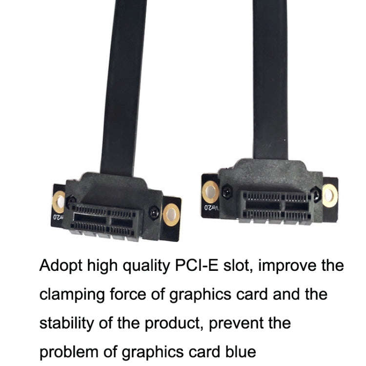 PCI-E 3.0 1X To 1X 90 Degrees Reverse Graphics Card / Wireless Network Card / Conversion Card Ext...