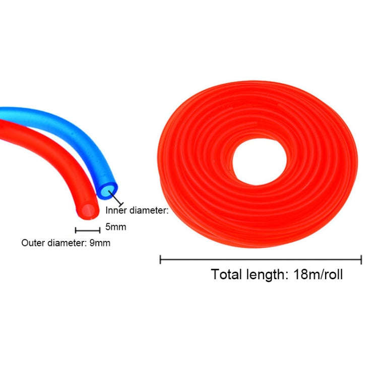 TF-1795 18m/roll Motorcycle Modification Accessories Colorful Gasoline Pipe(Red)