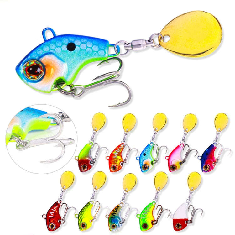 HENGJIA VIB035 Small Whirlwind Sequins Fake Bait Sinking Water VIB Lure, Size: 13g(8)