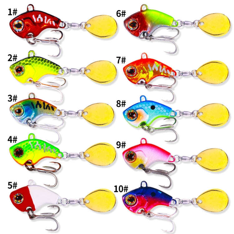 HENGJIA VIB035 Small Whirlwind Sequins Fake Bait Sinking Water VIB Lure, Size: 22g(6)