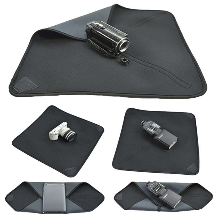 SLR Camera Bag Diving Material Lens Storage Bag, Size: 40x40cm(Black)