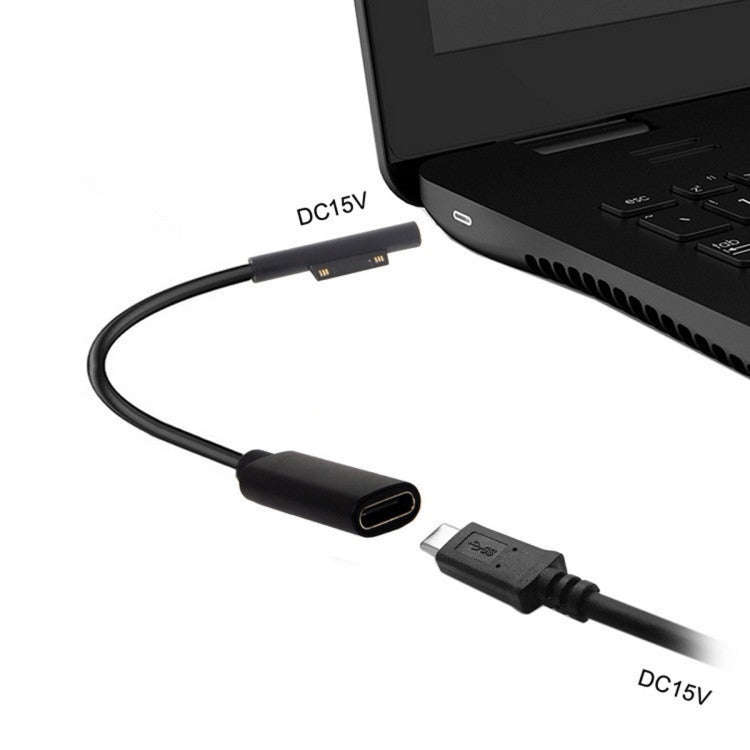 Type-C / USB-C Mother Rotary Seeder Tablet Power Charging Cable For Microsoft Surface Pro 5 / 6, ...