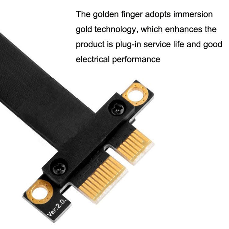 PCI-E 3.0 1X 180-degree Graphics Card Wireless Network Card Adapter Block Extension Cable, Length...