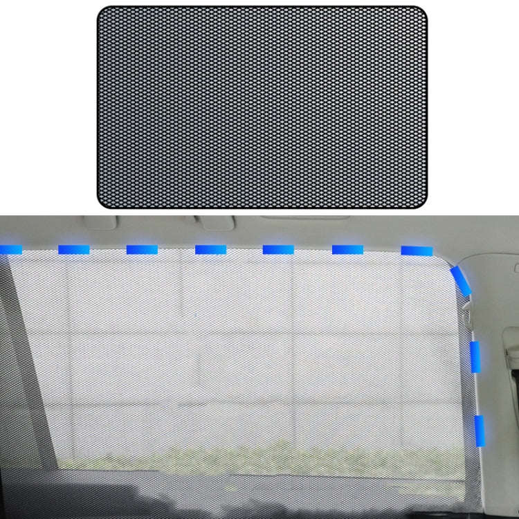Car Sunshade Magnetic Iron Reflective Mesh Gauze Sunscreen Heat Insulation Sunshade Baffle(Rear W...
