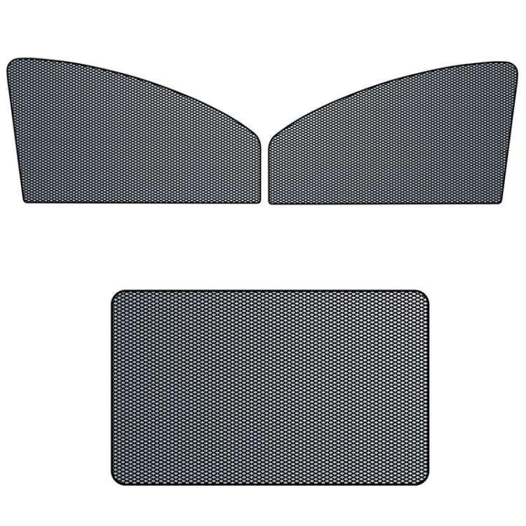 Car Sunshade Magnetic Iron Reflective Mesh Gauze Sunscreen Heat Insulation Sunshade Baffle(Front ...