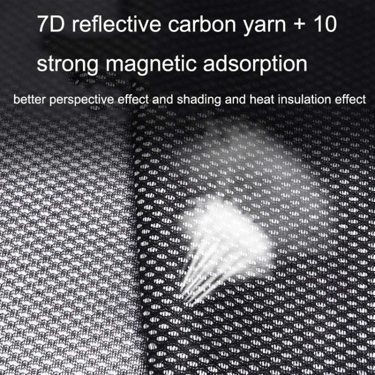Car Sunshade Magnetic Iron Reflective Mesh Gauze Sunscreen Heat Insulation Sunshade Baffle(Front ...