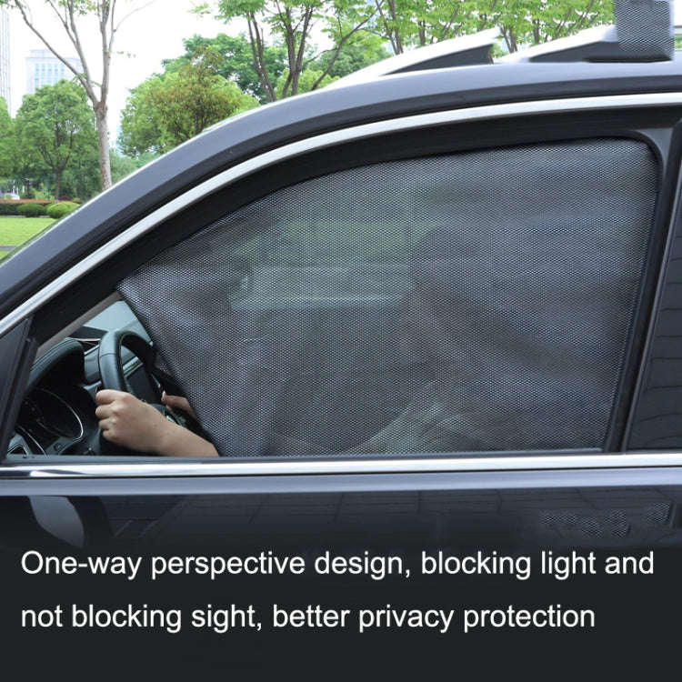 Car Sunshade Magnetic Iron Reflective Mesh Gauze Sunscreen Heat Insulation Sunshade Baffle(Front ...