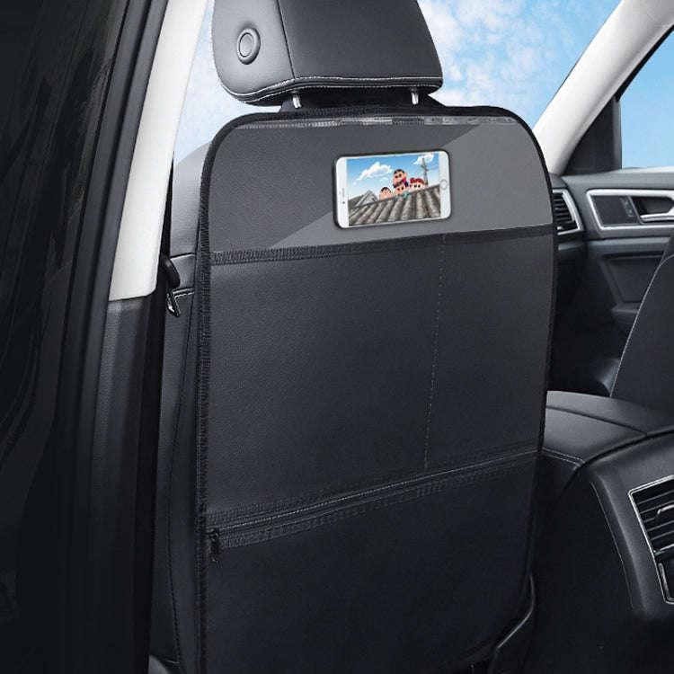 Car Seat Back Children Anti-kick Pad Back Rear Anti-dirty Universal Leather Protection Pad Storag...