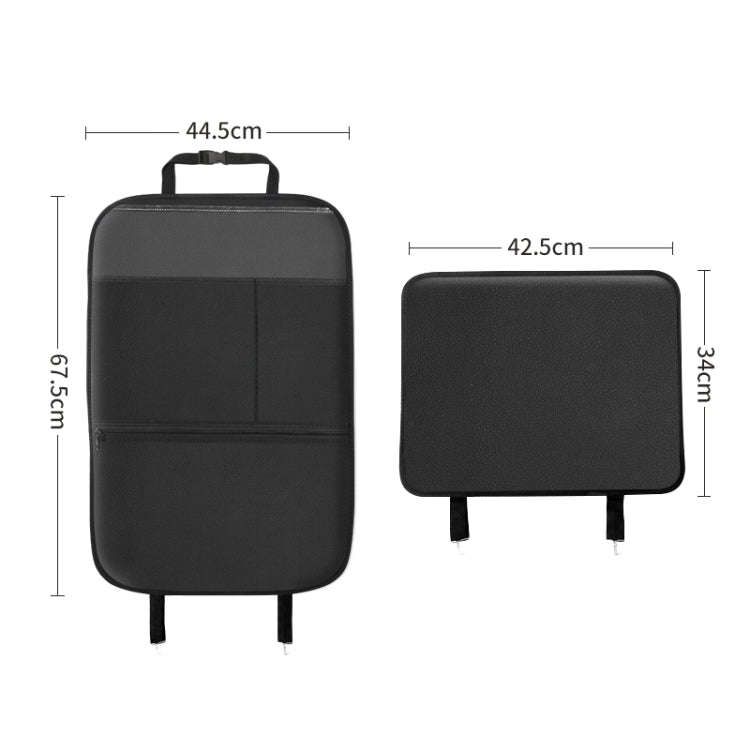 Car Seat Back Children Anti-kick Pad Back Rear Anti-dirty Universal Leather Protection Pad Storag...