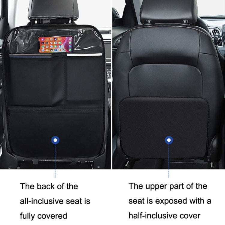 Car Seat Back Children Anti-kick Pad Back Rear Anti-dirty Universal Leather Protection Pad Storag...