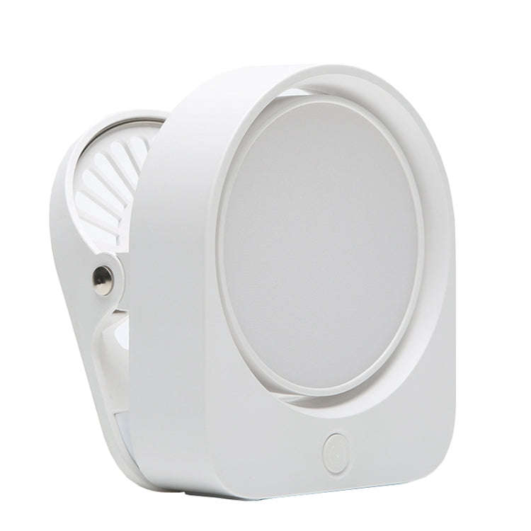 Eye-care Study Desk Lamp Dormitory Bedside Reading Rechargeable Clip-On Night Lamp(White)