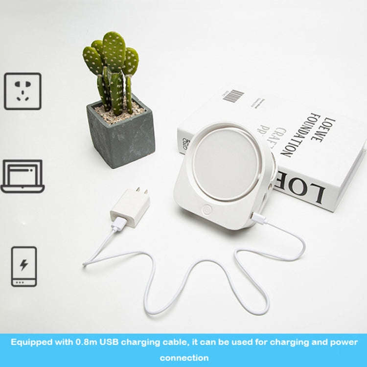Eye-care Study Desk Lamp Dormitory Bedside Reading Rechargeable Clip-On Night Lamp(White)