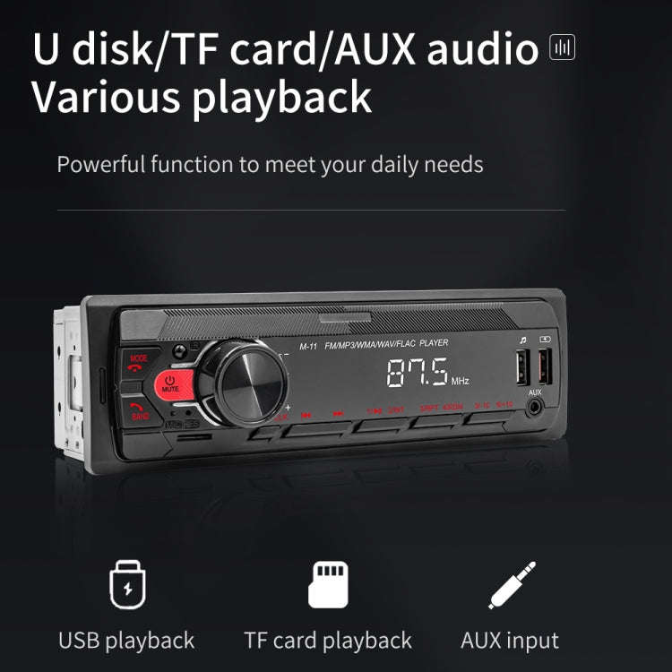 A3032 Car Bluetooth MP3 Player ISO Interface EQ Sound Effect Fast Charge Colorful Button Radio(Bl...