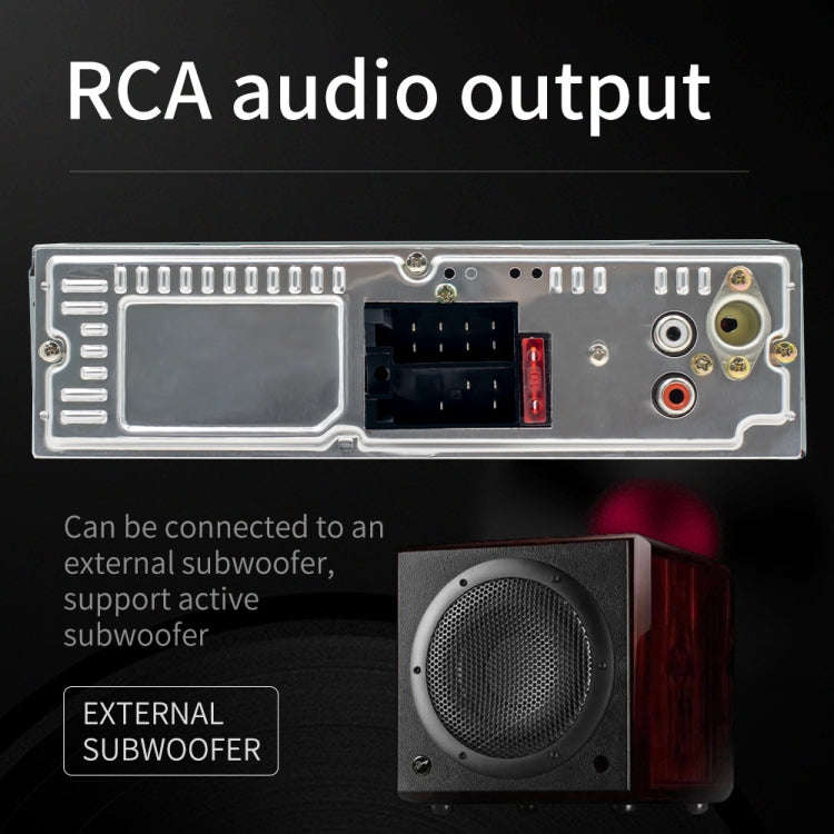 A3032 Car Bluetooth MP3 Player ISO Interface EQ Sound Effect Fast Charge Colorful Button Radio(Bl...