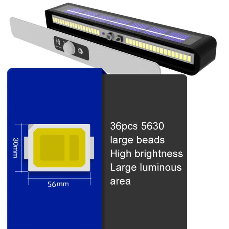 TX-200 Solar Landscape Waterproof Decoration Staircase Light Human Body Induction Lamp, Color: Bl...