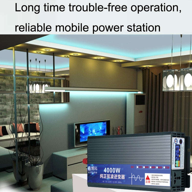 XINBOKE High Power Household Car Sine Wave Inverter 12V 3000W To 220V 1500W(LCD Display)