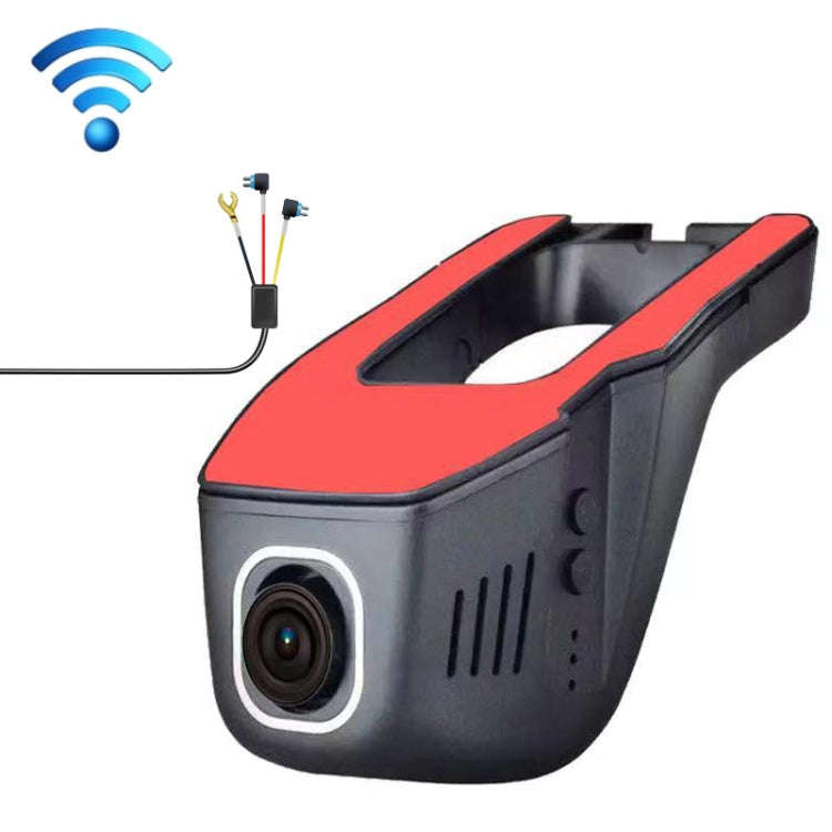 M1 Hidden Driving Recorder WiFi Phone Connecting Car Parking Monitoring 1080P HD Recorder(With Bu...